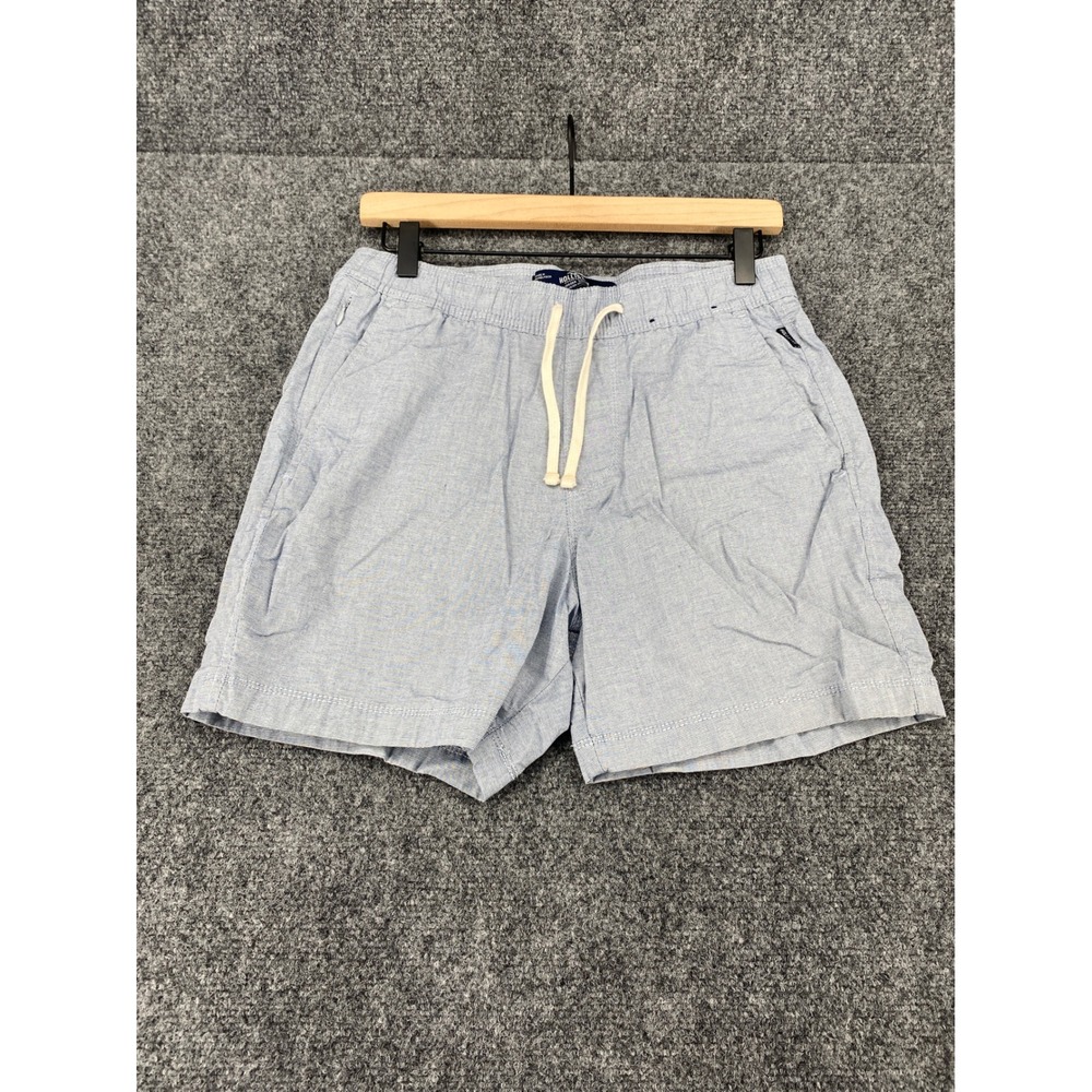 Hollister Jogger Short Epic Flex Mens Small Blue White Stripe Elastic Waist 6"